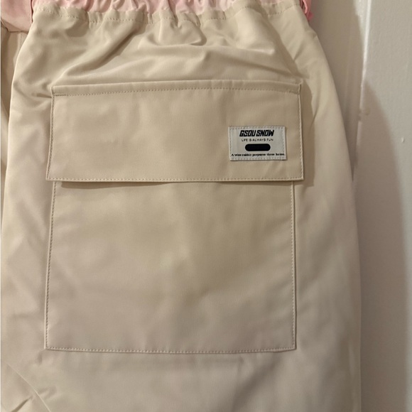 NWT GSOU SNOW Women's Pink Ski Snowboarding Snow Pants Size Large Waterproof - Picture 4 of 14